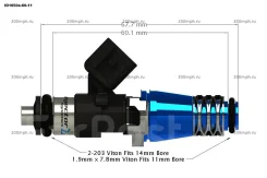 �������� �������� Injector Dynamics ID1050X EVO III-IX 4G63T ����