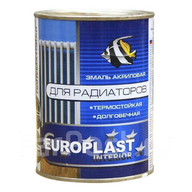 Эмаль для радиаторов отопления белая акриловая Europlast, в наличии .