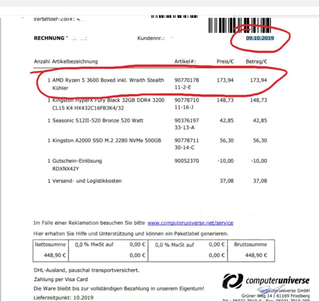 AMD Ryzen 5 3600 ����