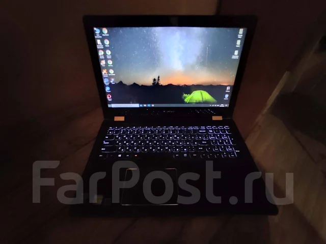 Lenovo Yoga. 15.6", 2,4����, ��� 4 ��, ���� 1 000���, WiFi: 1, Bluetooth: 1 ����