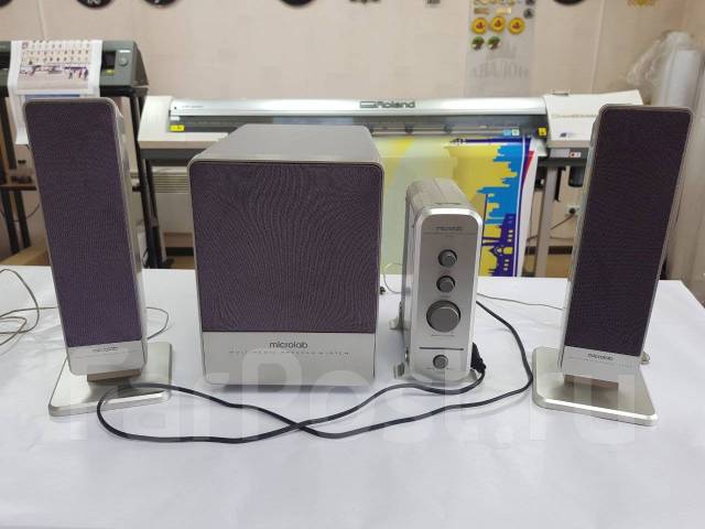 Акустическая система настольная Microlab 2+1, б/у, в наличии. Цена: 7 ...