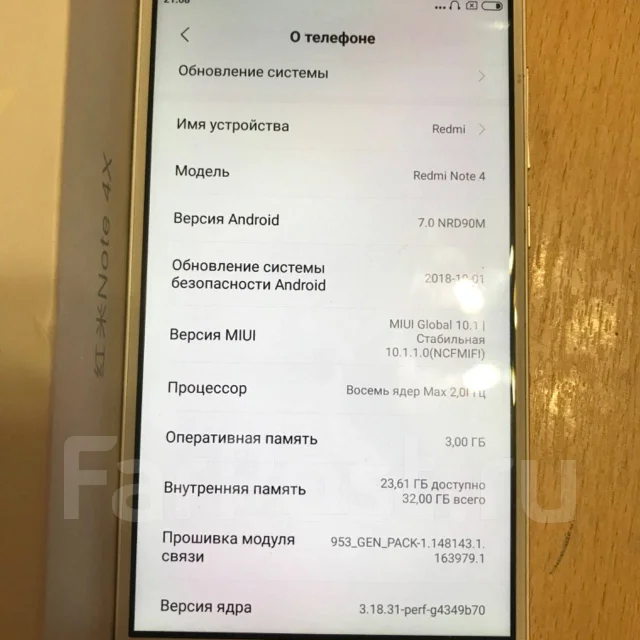 Xiaomi Redmi Note 4X. �/� ����
