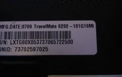 Acer TravelMate 6292. 12", 3,6����, ��� 3072 ��, ���� 160���, WiFi: 1, Bluetooth: 1, ����������� �� 1 000 000��. ����