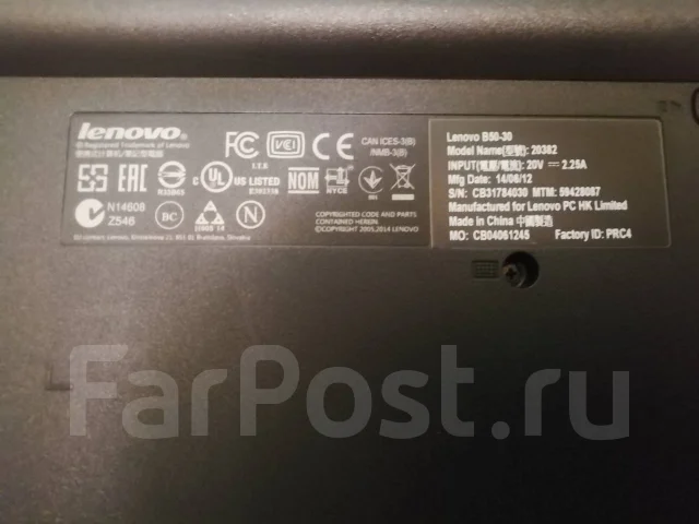 Lenovo B50-30. 15.6", ��� 2048 ��, ���� 250���, WiFi: 1, Bluetooth: 1, ����������� �� 10��. ����
