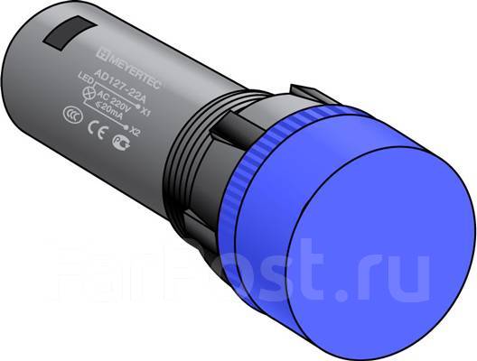 Сигнальная лампа MT22-A36, синий, 220V AC/DC, моноблок IP65 ОВЕН, новый ...