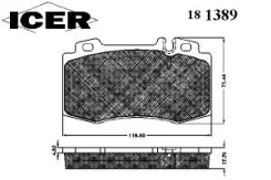 ������� ��������� �������� mercedes-benz m-class s-class Icer 181389 Mercedes-Benz: 0034201820 0034204220 1634200620 0034208920 1634200820 0054206020...