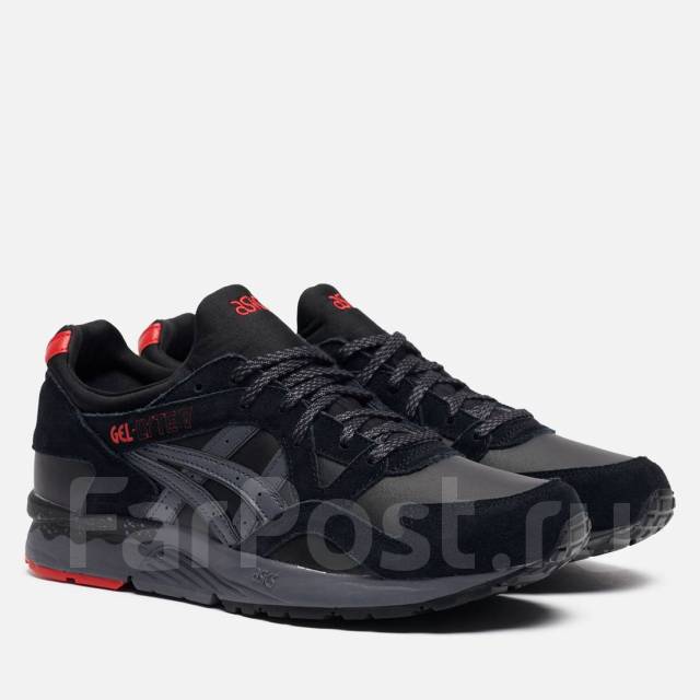 Asics gel lyte v grey red best sale