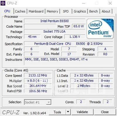 Intel Pentium E6500 ����