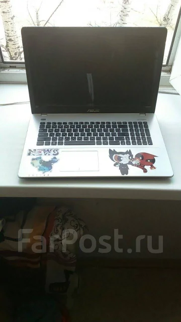 Asus K750JB. 17.1", 2 800����, ��� 8 ��, ���� 700���, WiFi: 1, Bluetooth: 1, ����������� �� 3��. ����