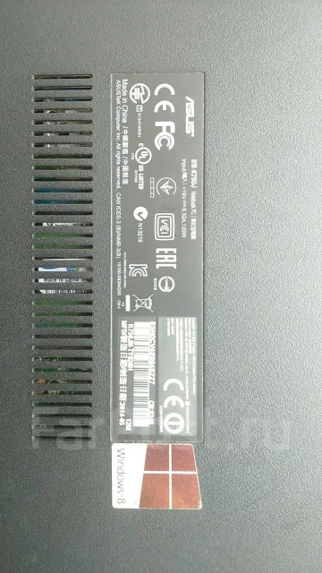 Asus K750JB. 17.1", 2 800����, ��� 8 ��, ���� 700���, WiFi: 1, Bluetooth: 1, ����������� �� 3��. ����