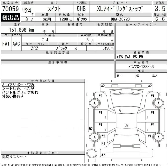 Suzuki Swift. �������, ��������, 1.2 (94��.�.), ������, 152 000����. ��, �/�. ��� ����� �� ������������ ����