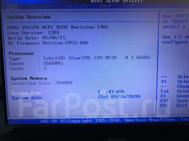 Asus Eee PC. ��� 2048 ��, WiFi: 1, Bluetooth: 1 ����