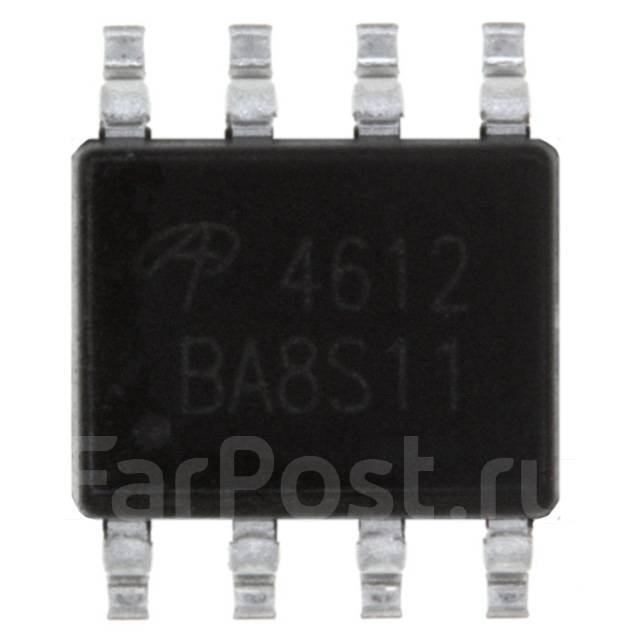 Транзистор AO4612 Mosfet; SO-8, новый, в наличии. Цена: 130₽ во ...