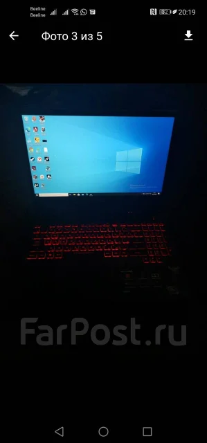 Asus TUF Gaming. 15", ��� 8 ��, ���� 500���, WiFi: 1, Bluetooth: 1 ����