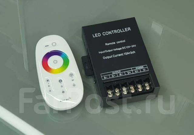 RGB (пульт) контроллер для светодиодной ленты 2.4G 30A - Свет и ...