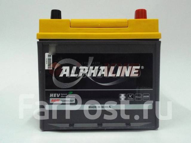 Аккумулятор Alphaline AGM AX D23L 50Ач 550А, обратная (левое), 50 А.ч ...