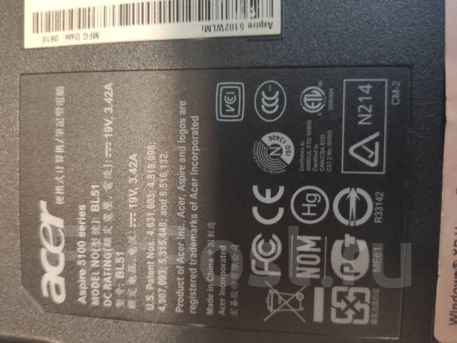 Acer Aspire 5100. 15", ��� 512 �� ����