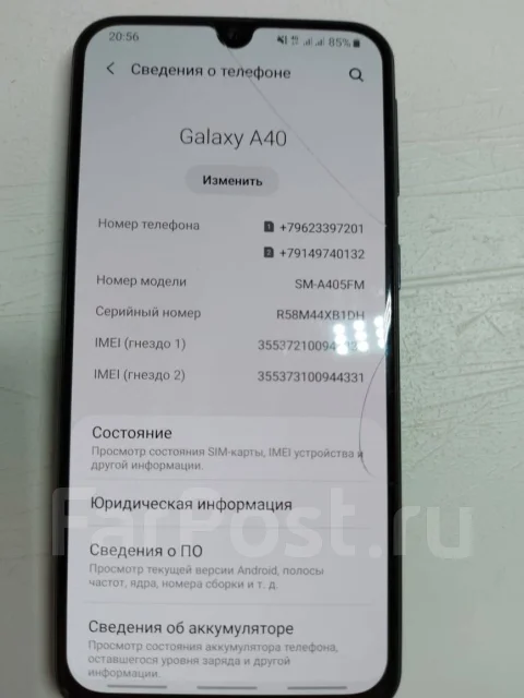 Samsung Galaxy A40. �/�, ������, 4G LTE, Dual-SIM, NFC ����