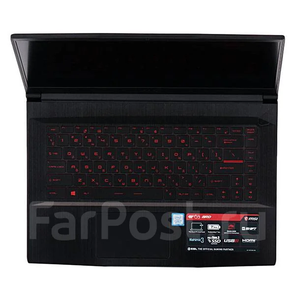 MSI GF72 8RD. 17.3", 2,2����, ��� 16 ��, ���� 1 000���, WiFi: 1, Bluetooth: 1, ����������� �� 7��. ����