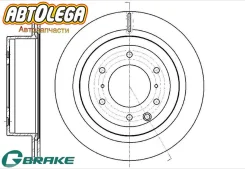 ���� ��������� ������ G-brake Mitsubishi Pajero/Montero V97W/ V98W 06- GR-20771 ����