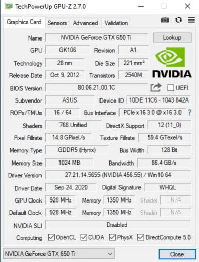 GeForce GTX 650 Ti ����