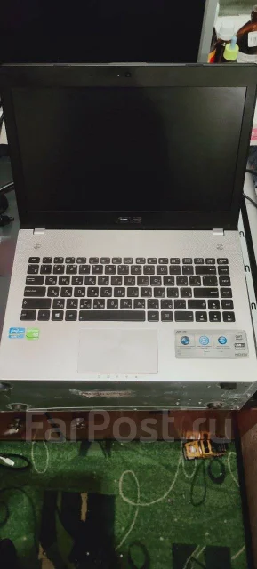 Asus N46JV. 14", 2 400����, ��� 8 ��, ���� 256���, WiFi: 1, Bluetooth: 1, ����������� �� 1��. ����