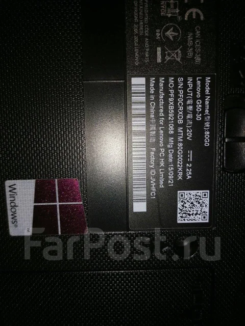 Lenovo IdeaPad G50-30. 15.6", 2,2����, ��� 2048 ��, ���� 320���, WiFi: 1, Bluetooth: 1, ����������� �� 2 200��. ����