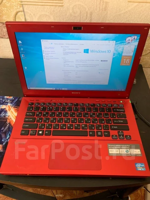 Sony VAIO. 15.6", 2,4����, ��� 4 ��, ���� 440���, WiFi: 1, Bluetooth: 1, ����������� �� 2��. ����
