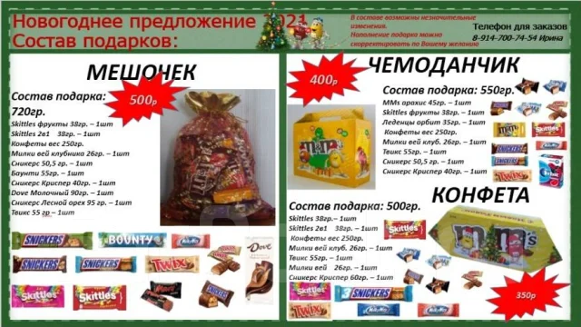 Новогодние Подарки Состав