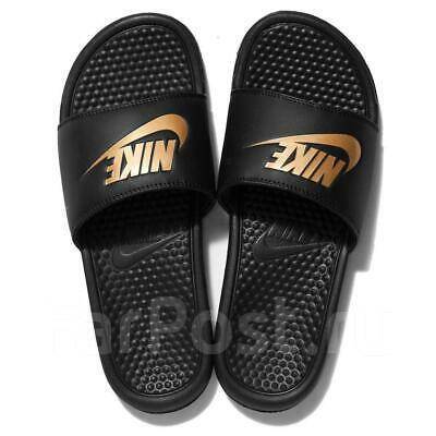 Nike benassi jdi gold on sale