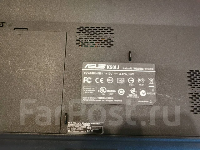 Asus K50IJ. 15.6", 2����, ��� 2048 ��, WiFi: 1 ����