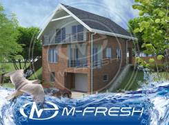 M-fresh Redisson (Проект привлекательного дома с цоколем. Взгляните! ). 200-300 кв. м., 3 этажа, 4 комнаты, бетон