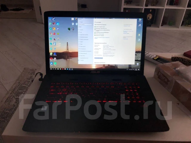 Asus ROG GL752VW. 17.3", 3,5����, ��� 8 ��, ���� 1 100���, WiFi: 1, Bluetooth: 1, ����������� �� 3��. ����