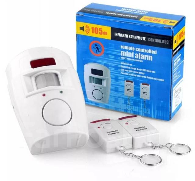 Звуковая беспроводная сигнализация с датчиком движения, MiniAlarm105dB ...