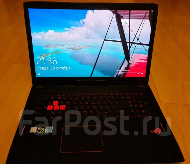 Asus ROG Strix GL702VM. 17.3", 60����, ��� 12 ��, ���� 1 000���, WiFi: 1, Bluetooth: 1, ����������� �� 3��. ����