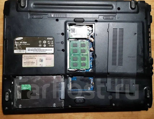 Samsung R560. 15.4", 2 660����, ��� 4 ��, ���� 120���, WiFi: 1, Bluetooth: 1 ����