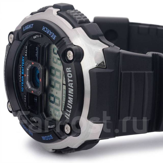 Водонепроницаемые электронные часы Casio AE-2000W-1A, водозащита 200м ...