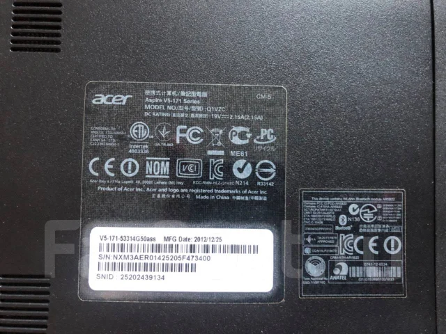 Acer Aspire V5-171. ��� 4 ��, ���� 500���, WiFi: 1, Bluetooth: 1, ����������� �� 6��. ����
