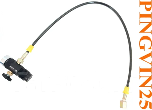 Заправочная станция 02 + манометр Резьба: 5/8 папа, 1/8 мама Германск ...