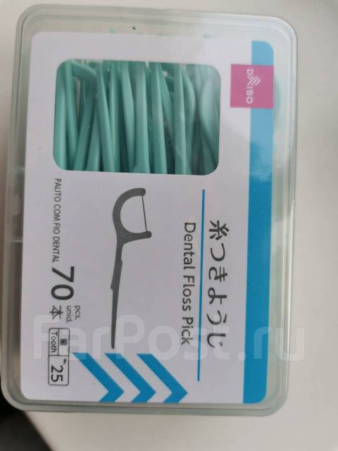 Зубочистки с нитью флостики Daiso Industries Japan 70шт - Косметика во ...