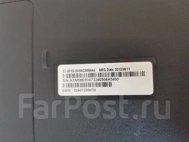 Acer Aspire E1-531G. 15.6", ��� 8 ��, WiFi: 1, Bluetooth: 1 ����