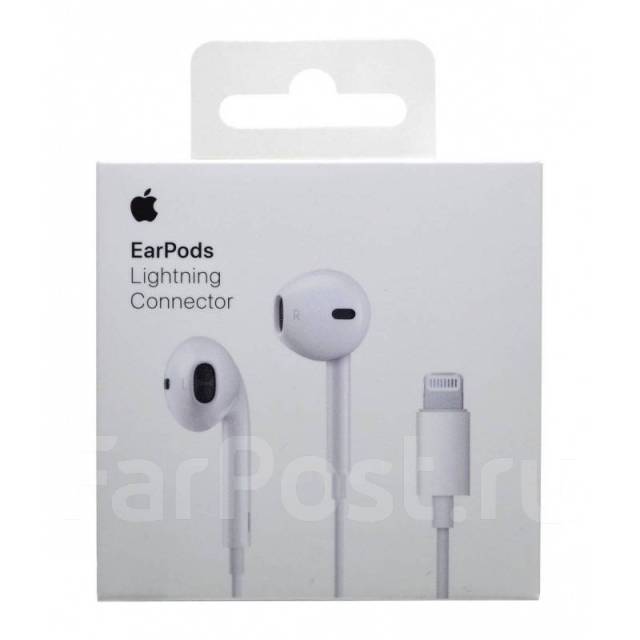 Наушники Apple Earpods Lightning Connector (MMTN2ZM/A) 100% Оригинал ...