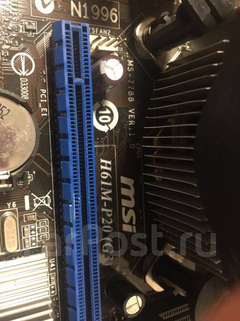 Материнская плата сокет 1155, LGA1155, MSI, б/у, в наличии. Цена: 3 500 ...