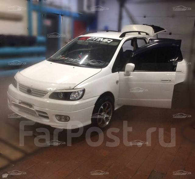 Spacio ae111. Toyota Spacio ae111. Ходовые огни на Спасио 111. Фара ae111. Спасио тюнинг.