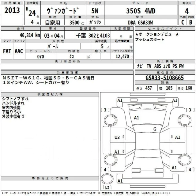 Toyota Vanguard. �������, 4wd, 3.5 (280��.�.), ������, 46����. ��, �/�, ��� ���. ��� ����� �� ������������ ����