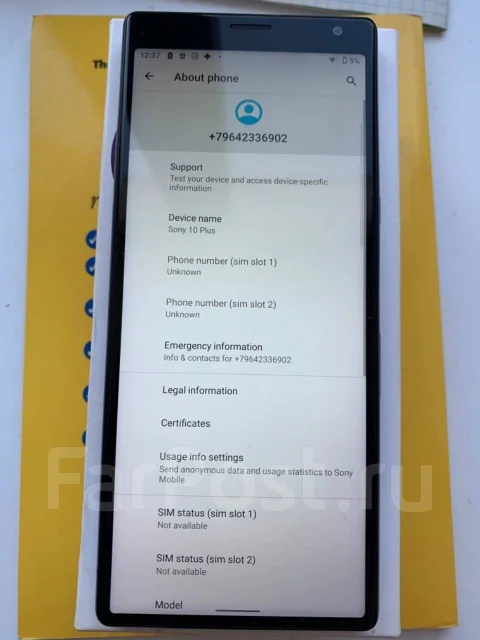 Sony Xperia 10 Plus. �/�, ������, 3G, 4G LTE, Dual-SIM, NFC ����