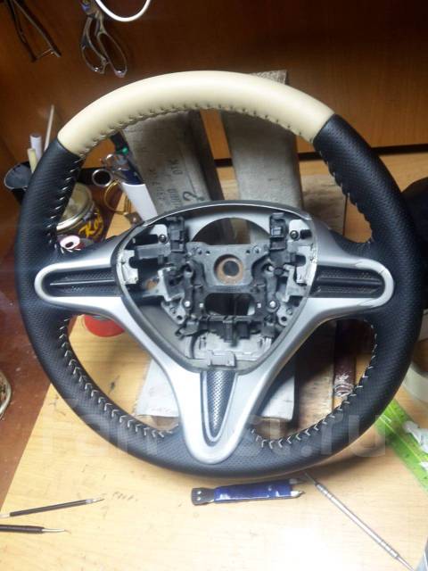 Перетяжка руля натуральной кожей во Владивостоке