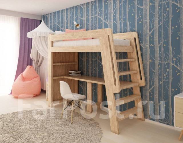 Двухъярусные детские кровати из 100% дерева! Купить во Владивостоке ...