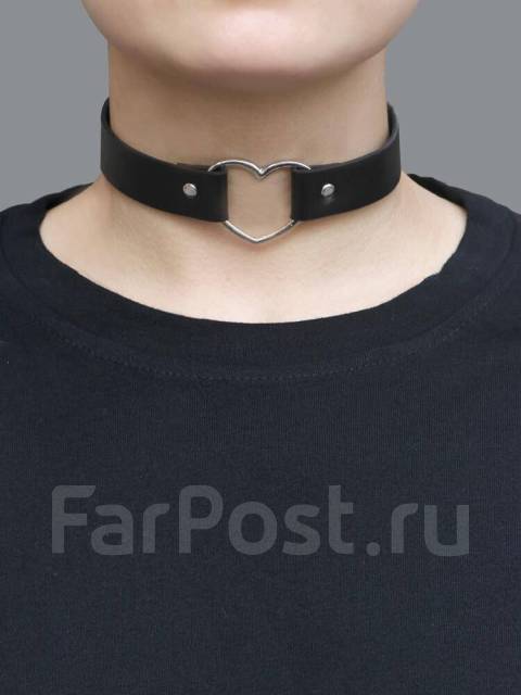 Продам Чокер Из Искусственной Кожи С Сердцем, для всех, новый, в наличии. Цена: 200₽ во Владивостоке
