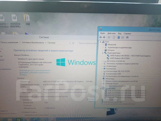 Acer Aspire V5-552G. 15.6", 3,5����, ��� 8 ��, ���� 500���, WiFi: 1, Bluetooth: 1, ����������� �� 2��. ����